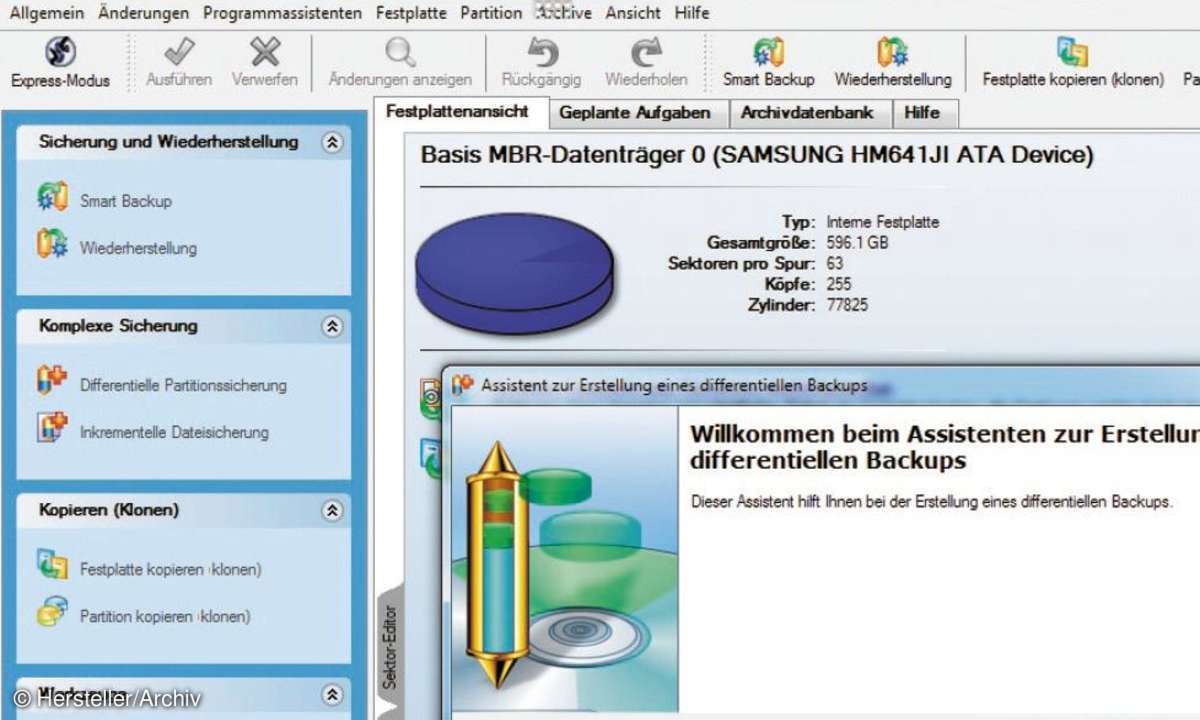 Paragon Backup & Recovery 11 Home, tools, software