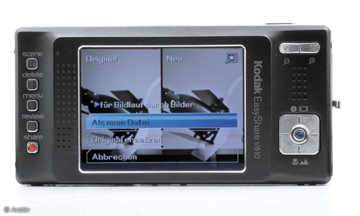 Kodak Easyshare V610 Rückseite