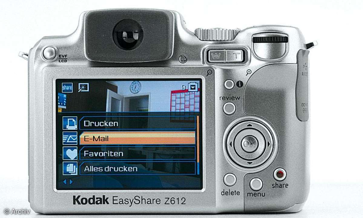 Kodak Easyshare Z612 Rückseite