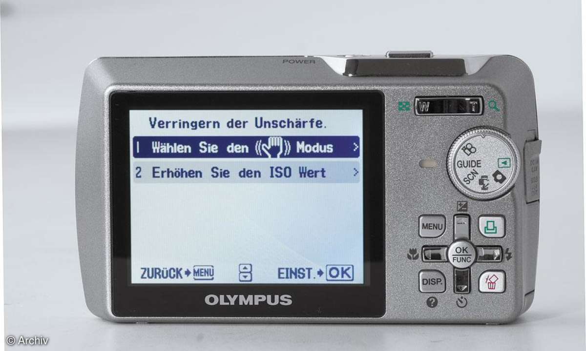 Olympus µ-Digital 740 Rückseite