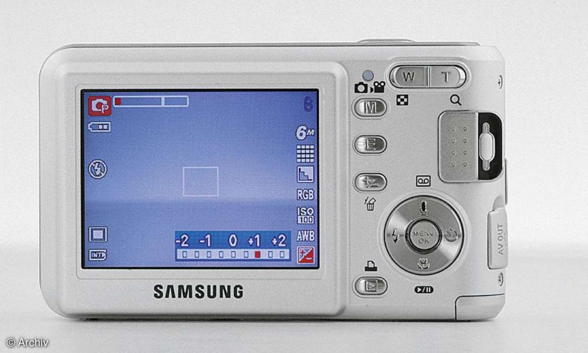 Samsung Digimax L60 Rückseite