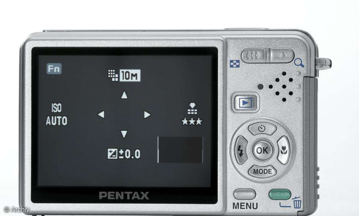 Pentax Optio S10 Rückseite