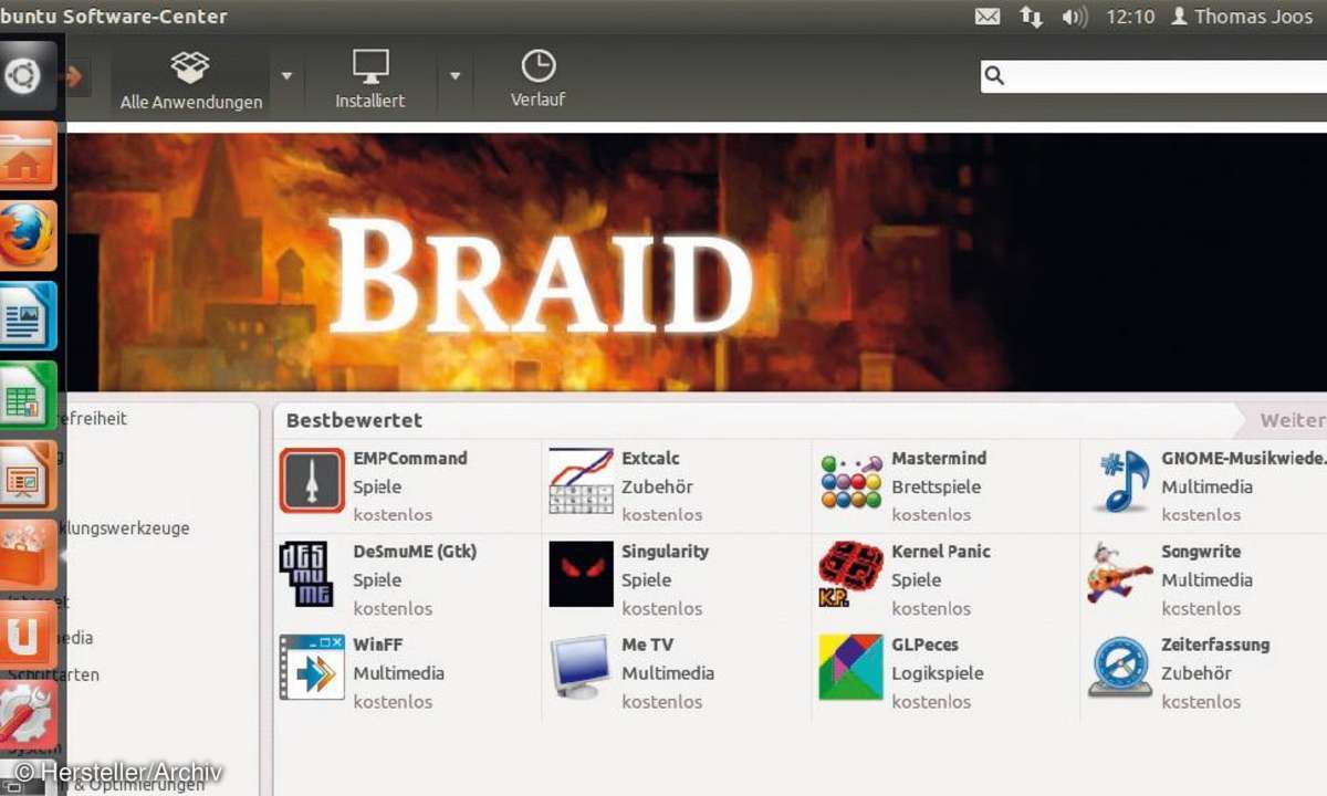 ubuntu 11.10, software, betriebssystem