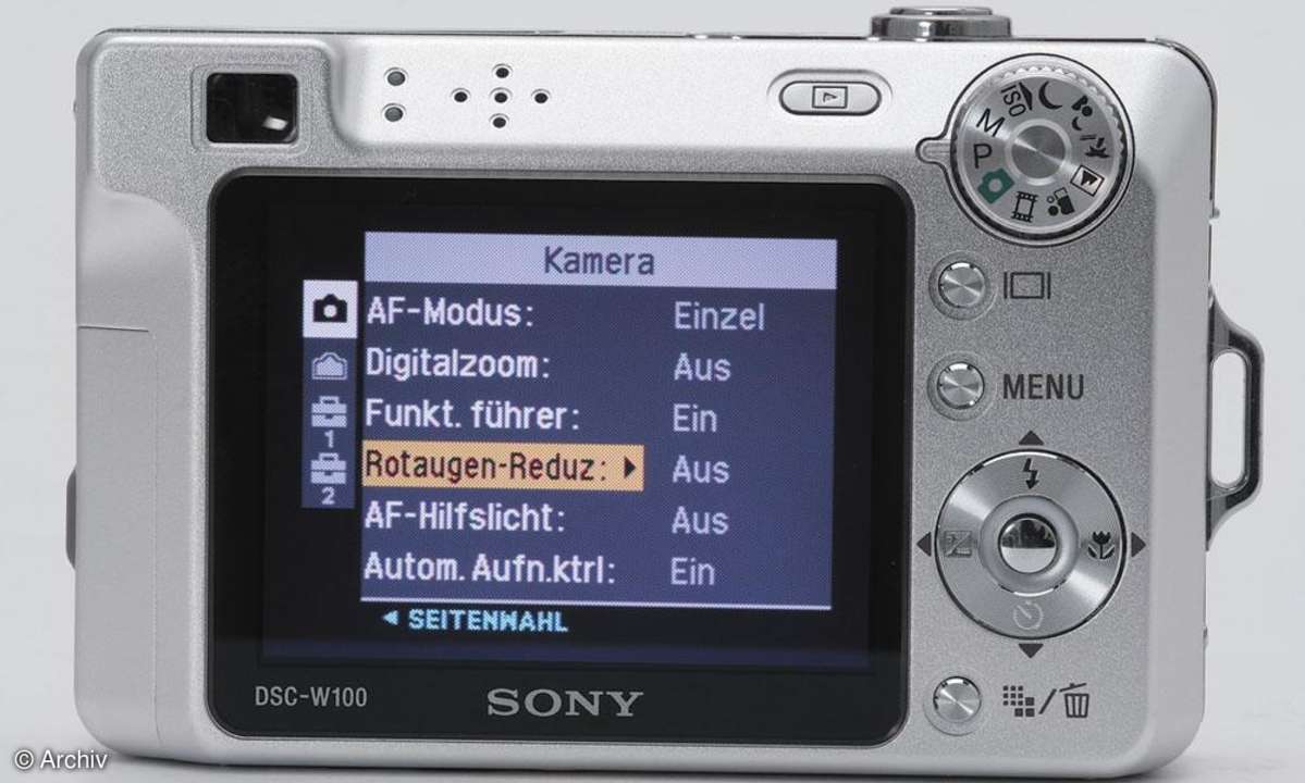Sony Cybershot W100 Display