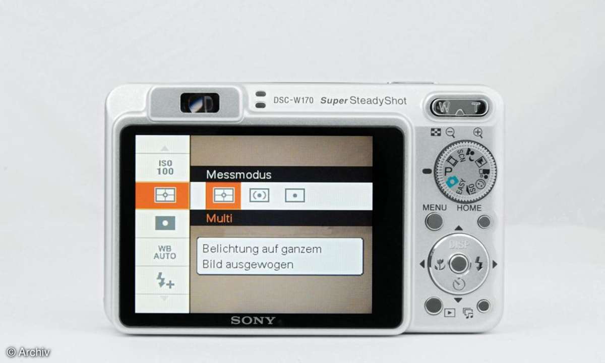 Sony Cybershot DSC-W170 Rückseite/ Display