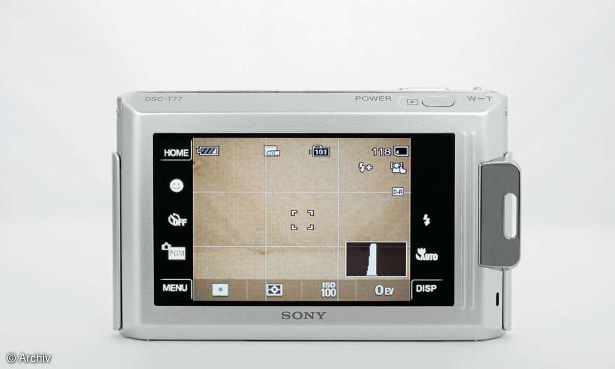 Sony Cybershot DSC-T77 Rückseite