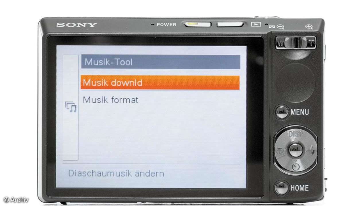 Sony Cybershot DSC-T100 Musik-Tool