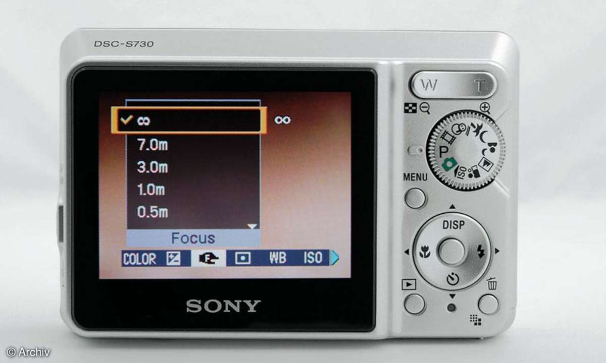 Sony Cybershot DSC-S730 Rückseite/ Display