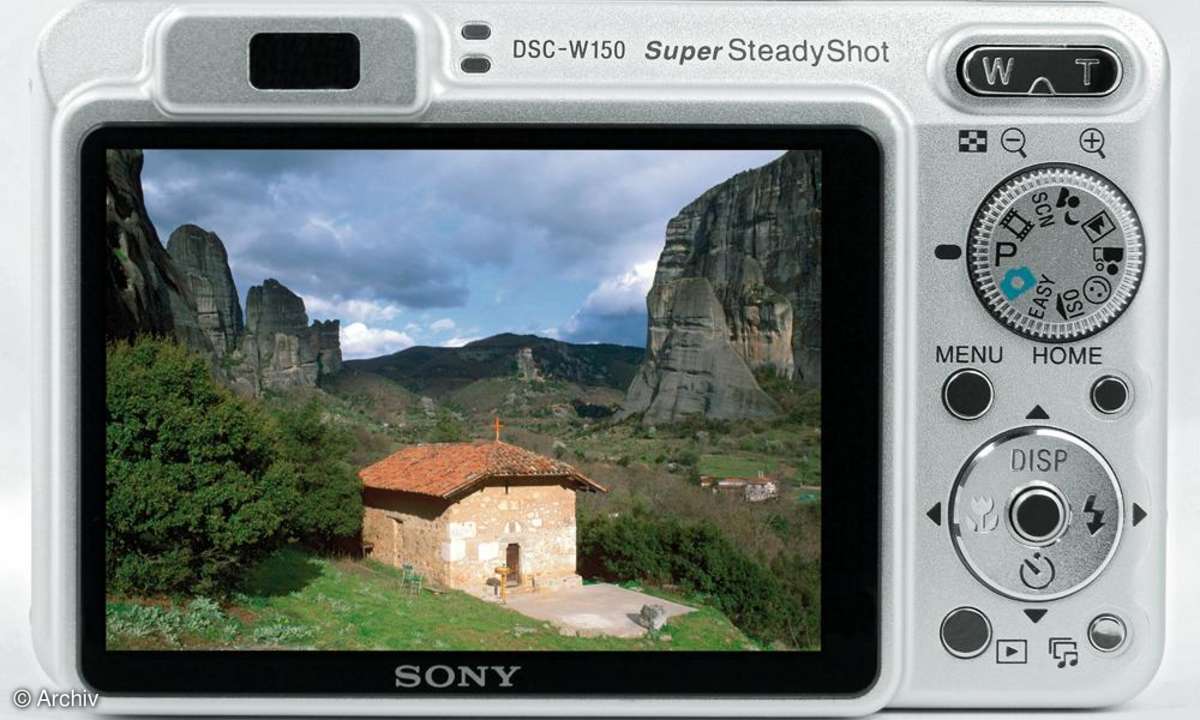 Sony Cybershot DSC-W150 Rückseite