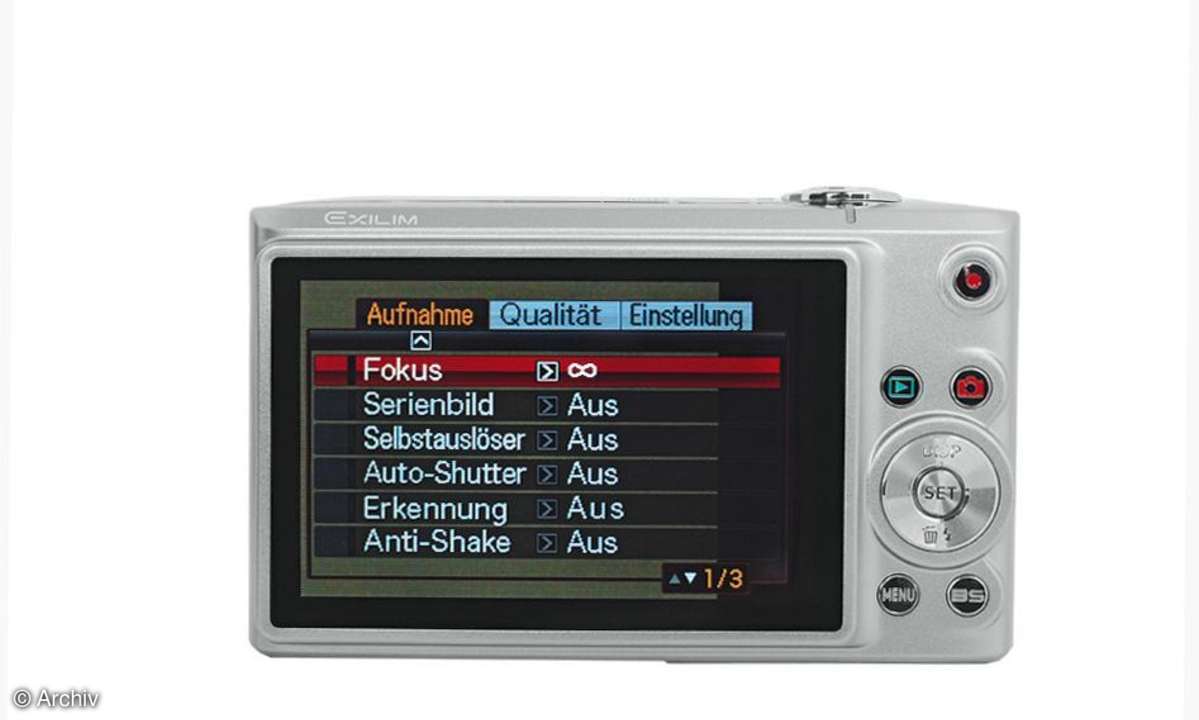 Casio Exilim EX-Z200 Rückseite