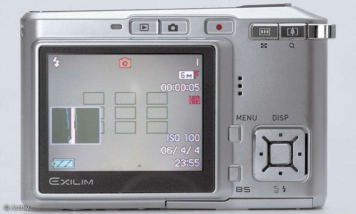 Casio Exilim EX-S600 Display