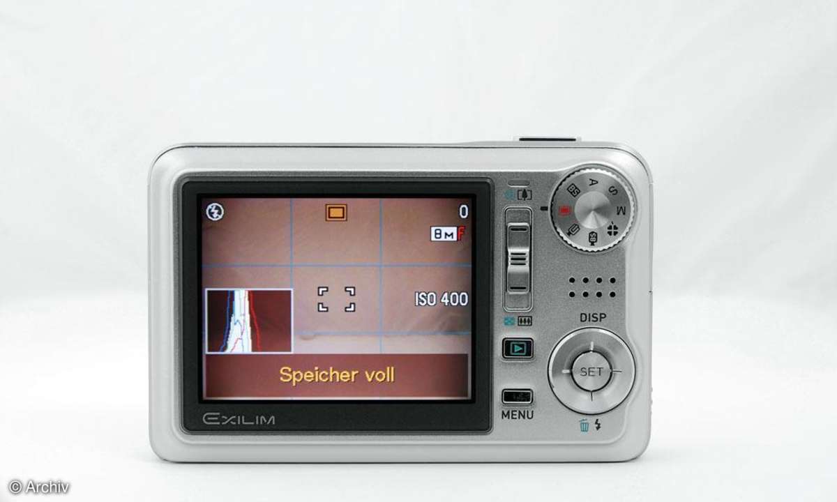 Casio Exilim EX V8 Rückseite/ Display