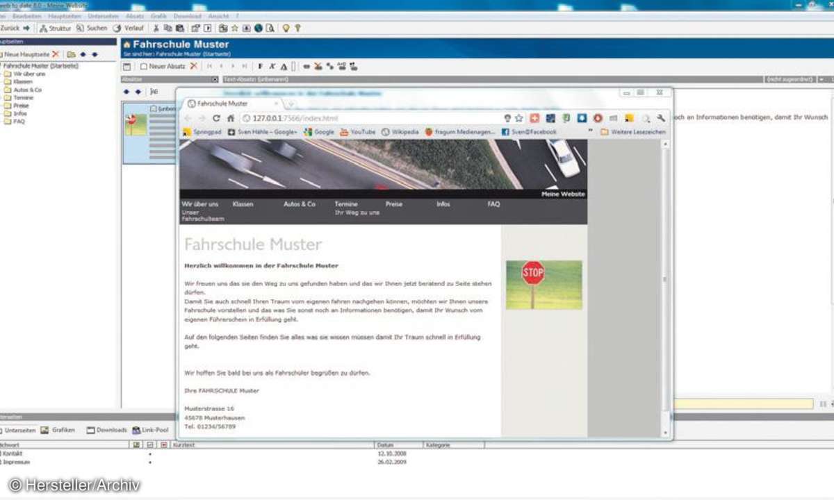web to date 8, software, tools