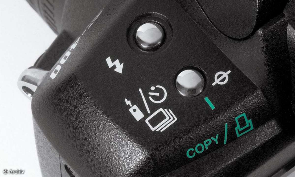 Olympus E-400 Gehäuseoberseite