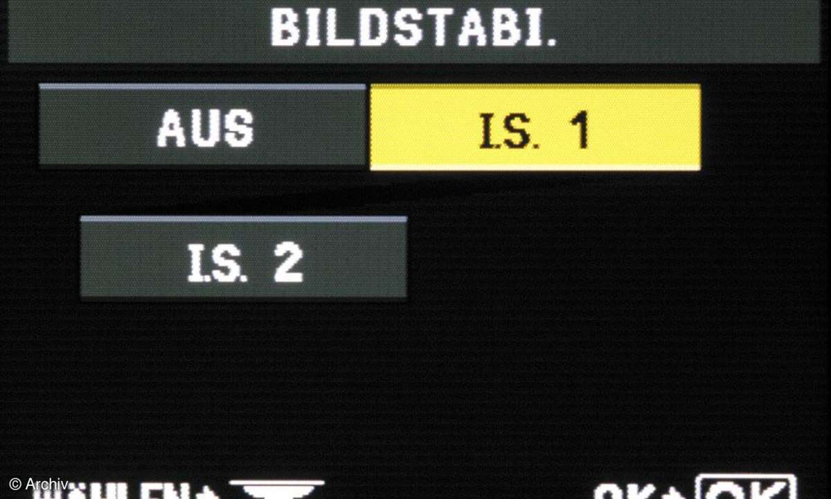 Menü Bildstabilisierung Olympus E-510