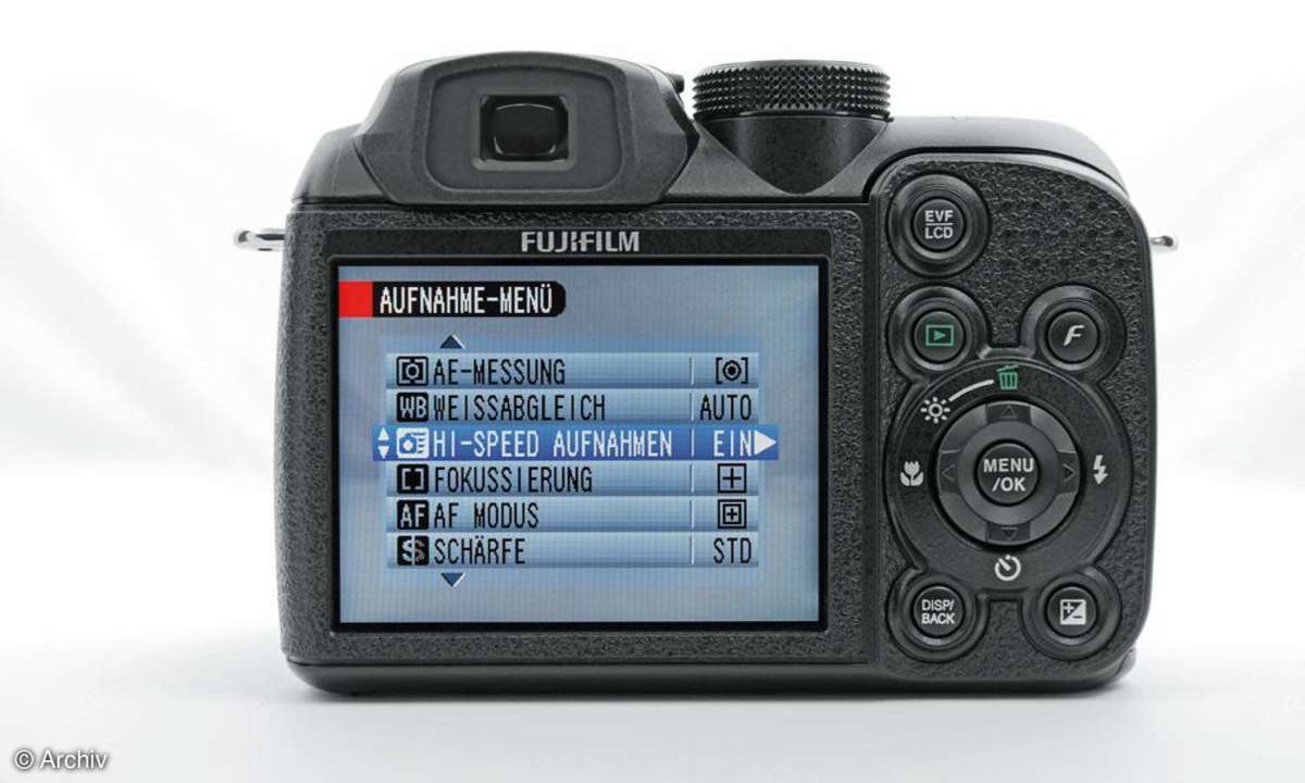 Fuji Finepix S1000fd Rückseite/ Display