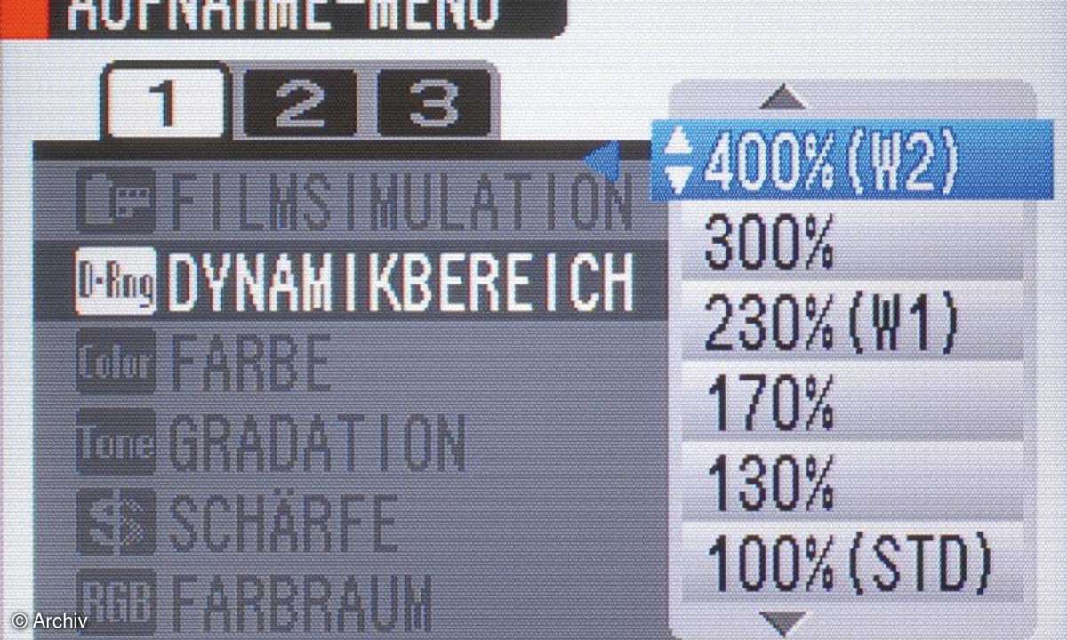 Dynamikbereich Fujifilm FinePix S3 Pro