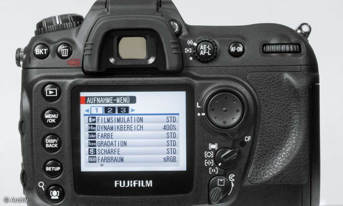 Fujifilm FinePix S3 Pro Rückseite