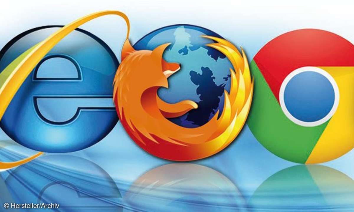 Chrome, Firefox und IE10 Vergleich