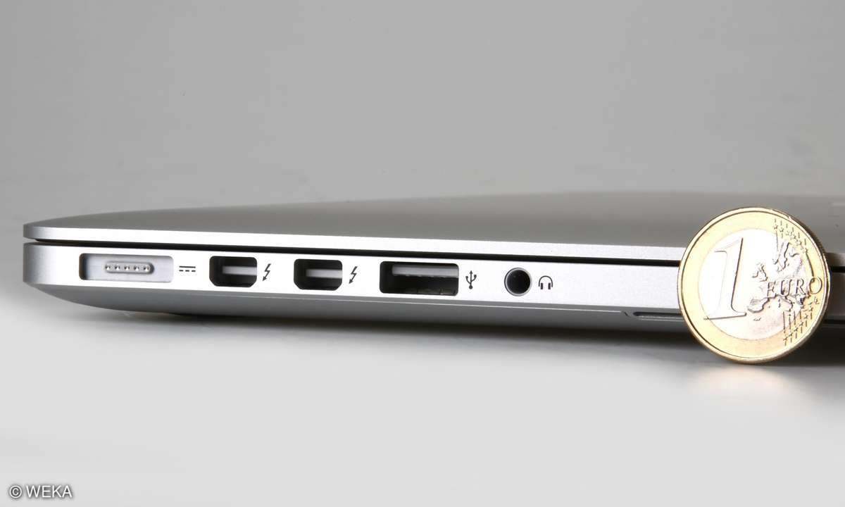 Macbook Pro Retina, Macbook, Apple, Mac, intel, Core i7, Ultrabook, Schnitstellen, Höhe