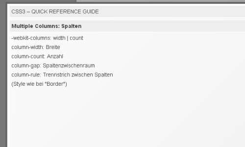 CSS3 - Quick Reference Guide - connect-living
