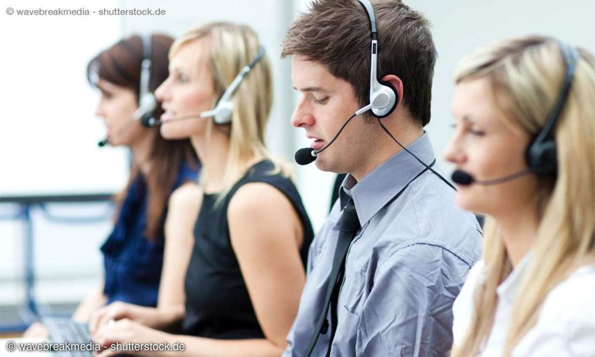 Telefon-Interviewer sind Angestellte
