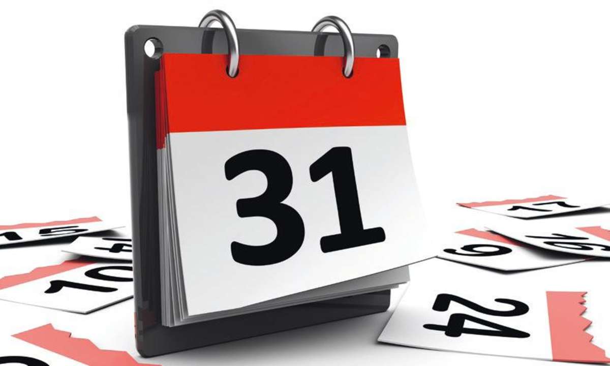 kalender, 31