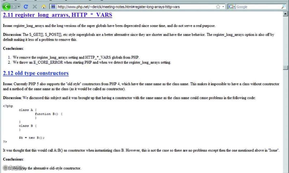 Migration von PHP 4