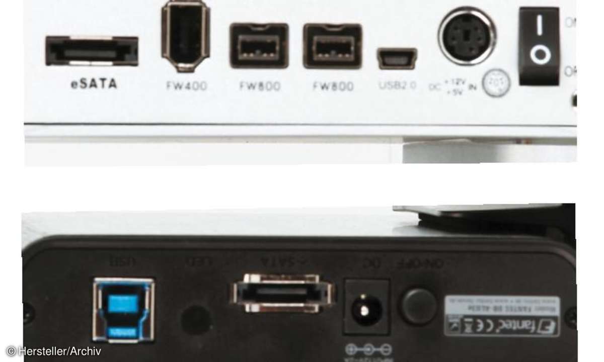 hardware, festplatte, extern, anschlüsse