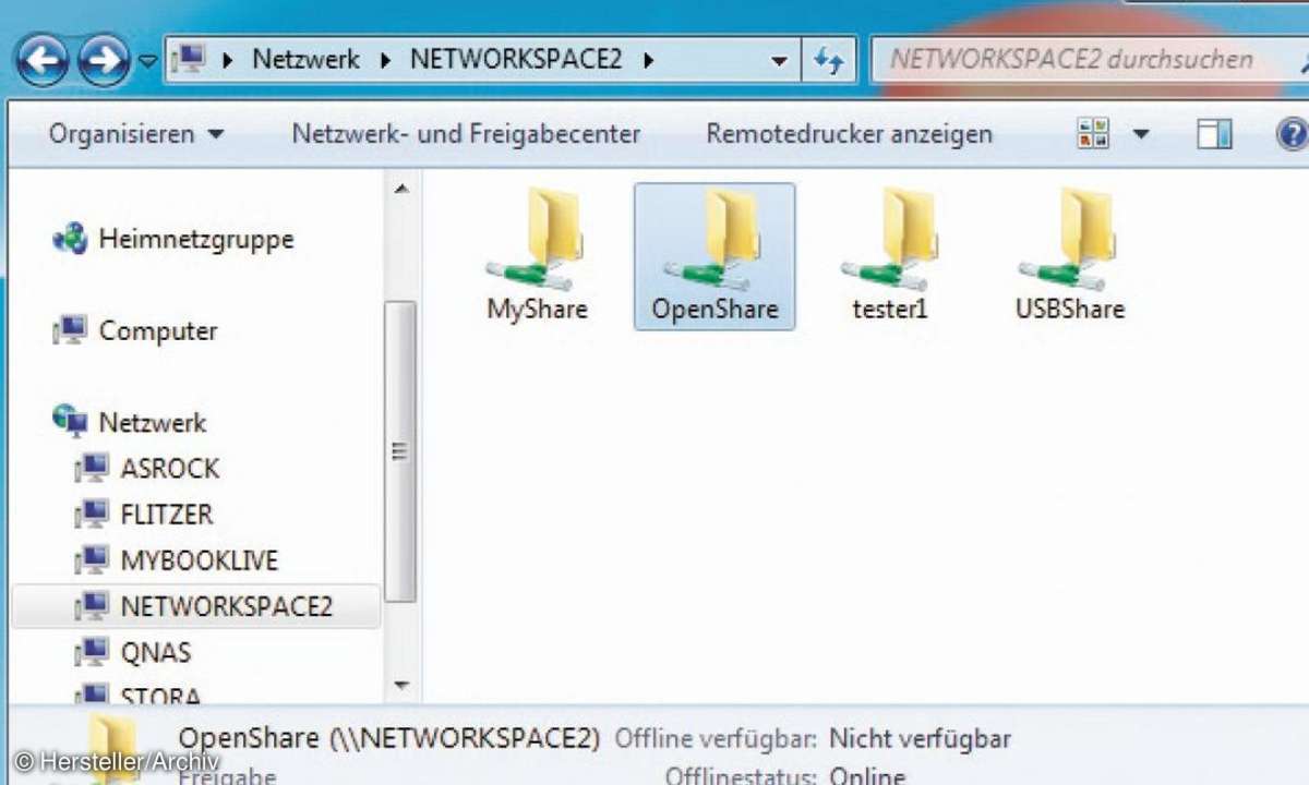 D-Link ShareCenter Pulse - Weboberfläche