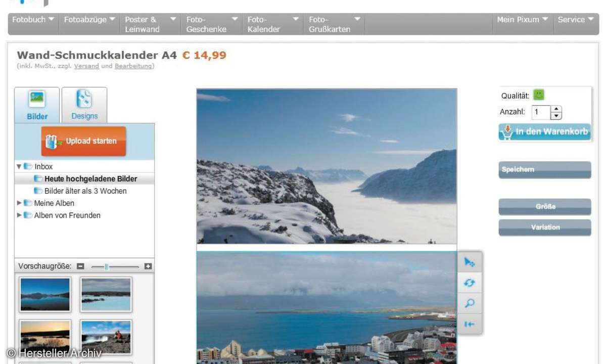 software, kalender, foto, online