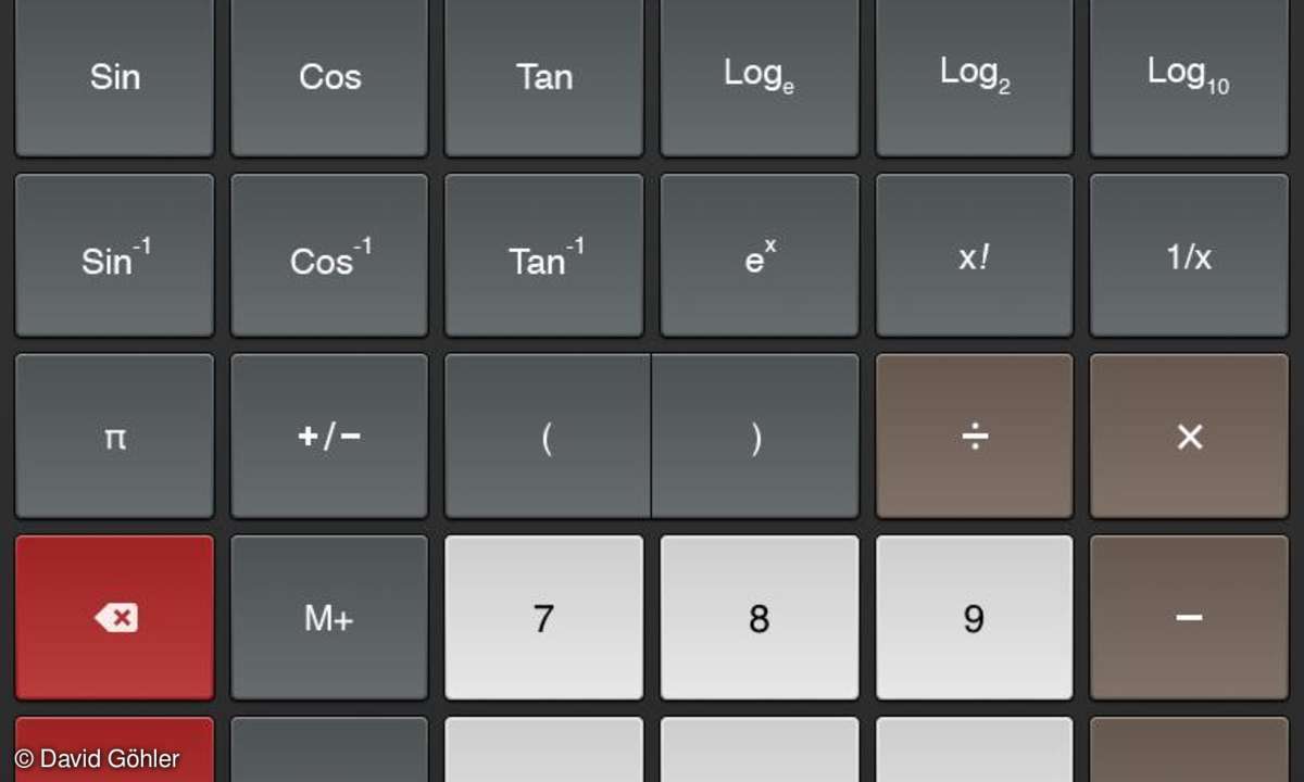 Apple iPad PCalc App