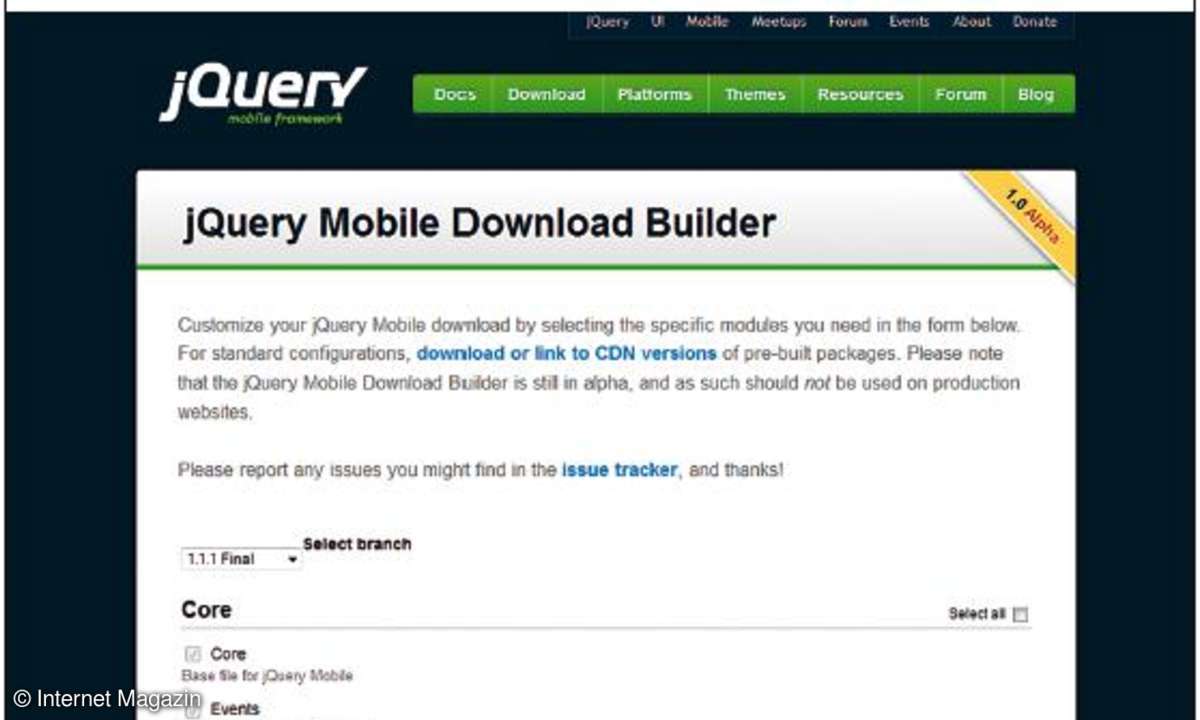 internet, webdesign, jquery mobile, framework, app