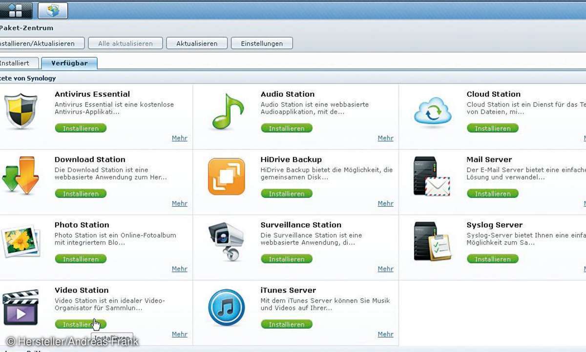 Disk Station Manager (DSM) 4.1, software, tools