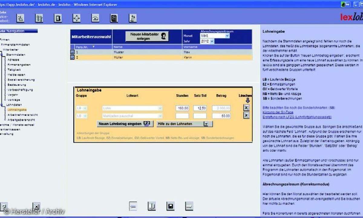 Wir testen die Software lexlohn von Lexware für Lohn- und Gehaltsabrechnungen.