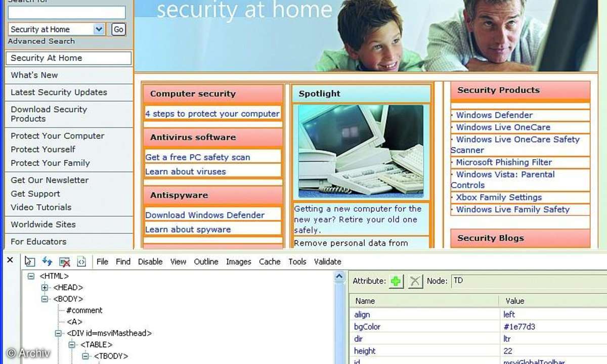 Debugging-Tools für Browser