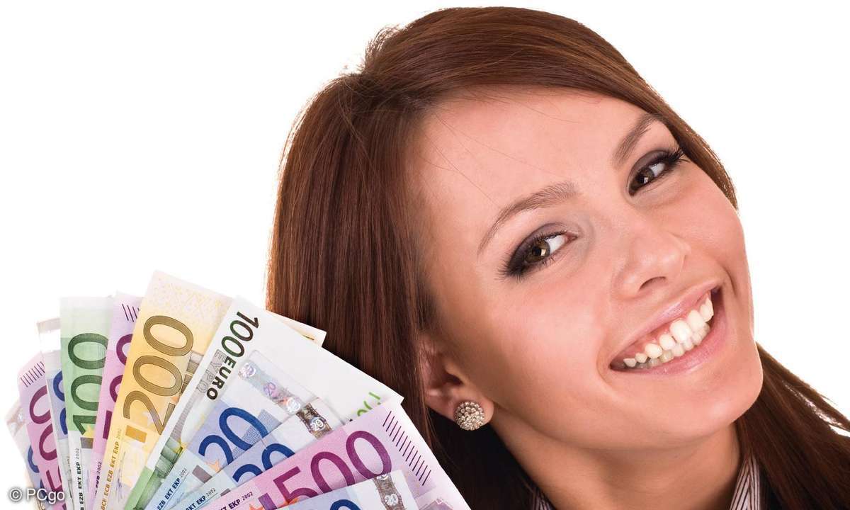 Frau, geld