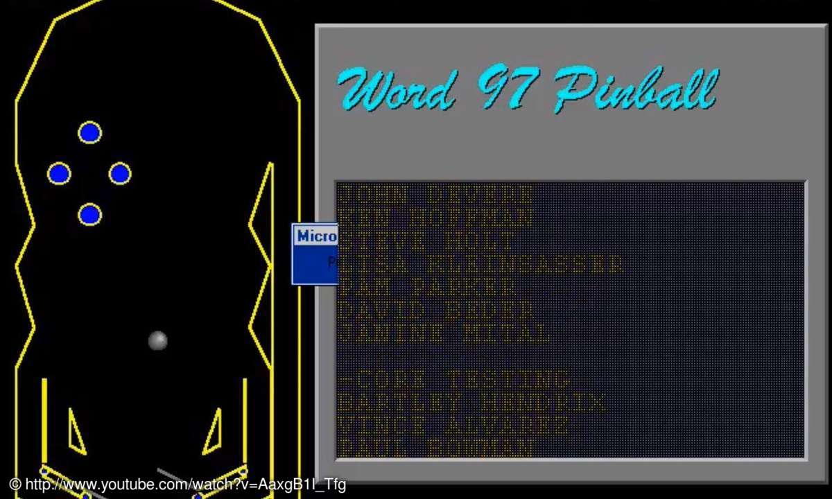 Word Pinball 97-Screenshot