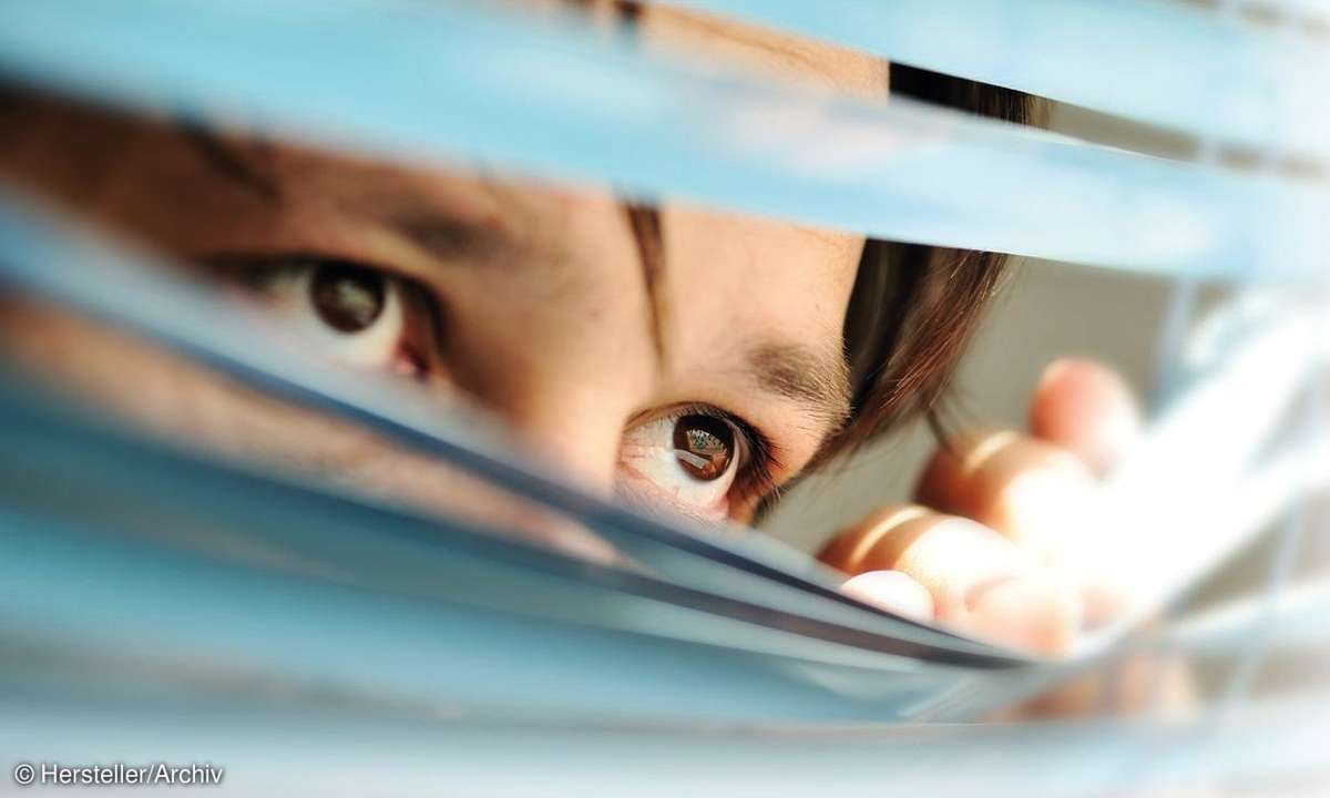 fenster, frau