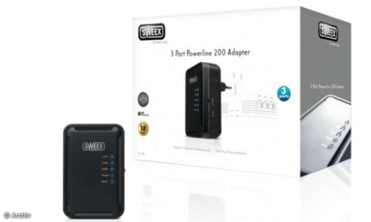 sweex,powerline,adapter,port,lan,netzwerk