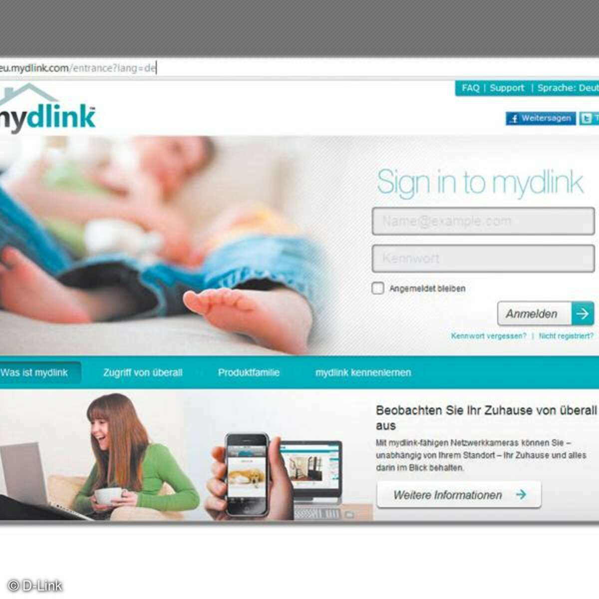 D-Link Fernzugriff auf Netzwerk-Kamera