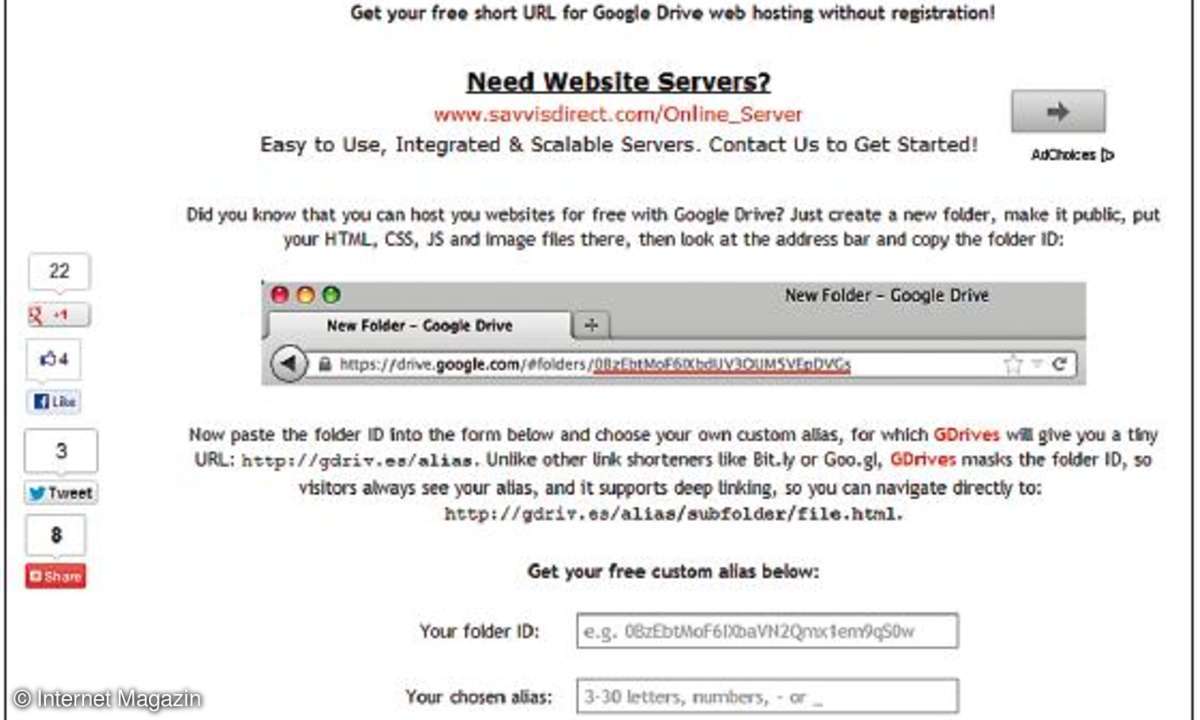 Drive Site Publishing, google, cloud, hosting
