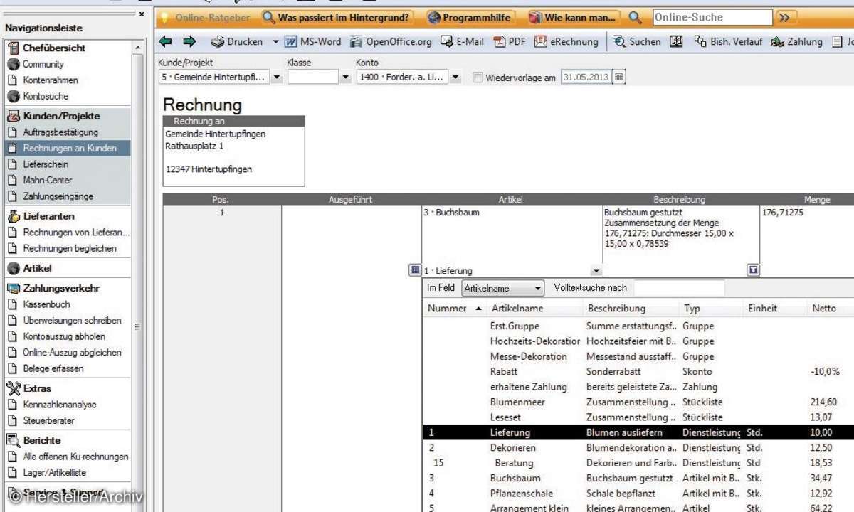 Lexware Büro Easy 2013