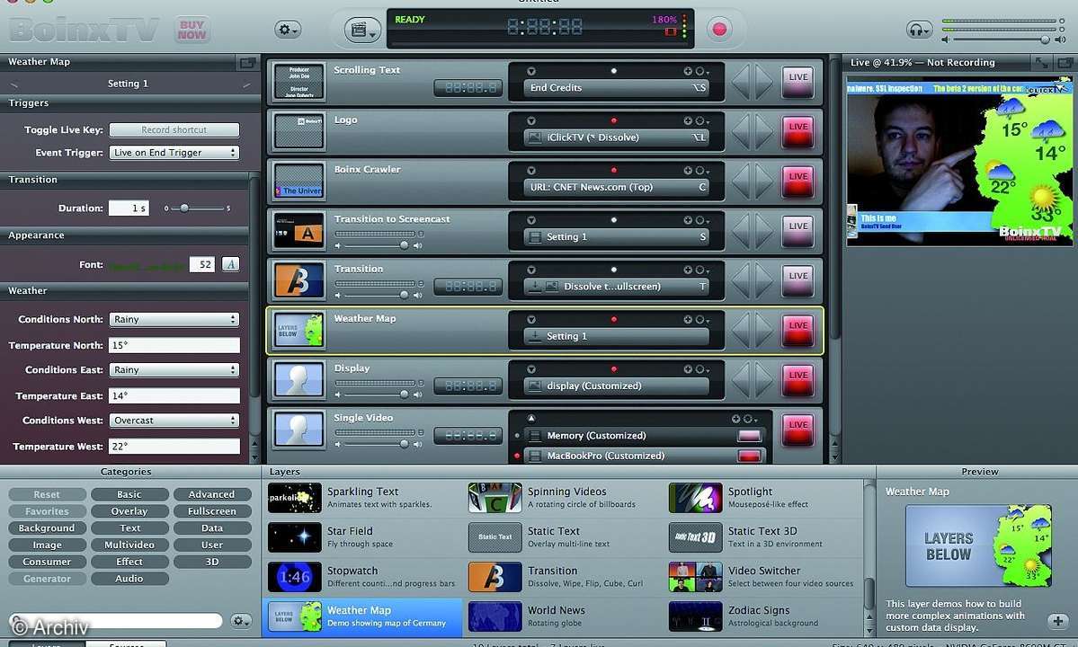 Videobroadcasting fürs Web