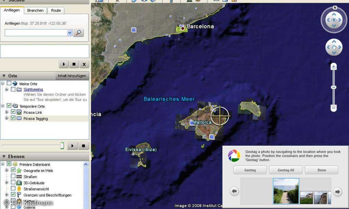Geotagging mit Picasa und Google Earth