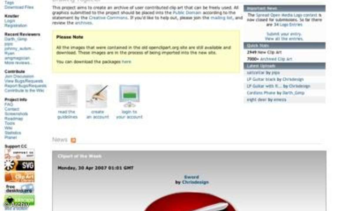 Surftipp: Openclipart.org