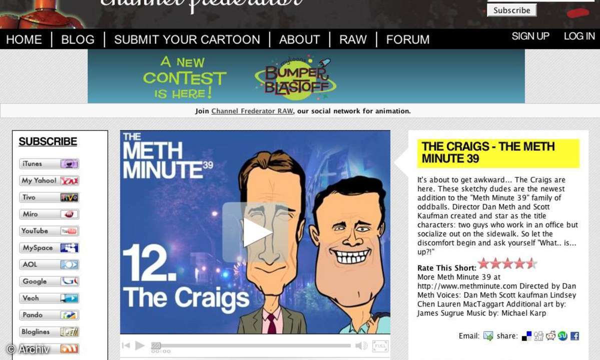 Surftipp: Channelfrederator.com