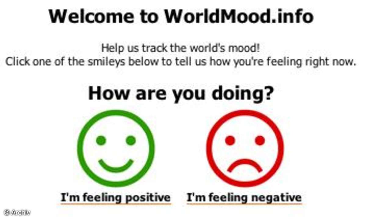 Coole Websites: Worldmood.info