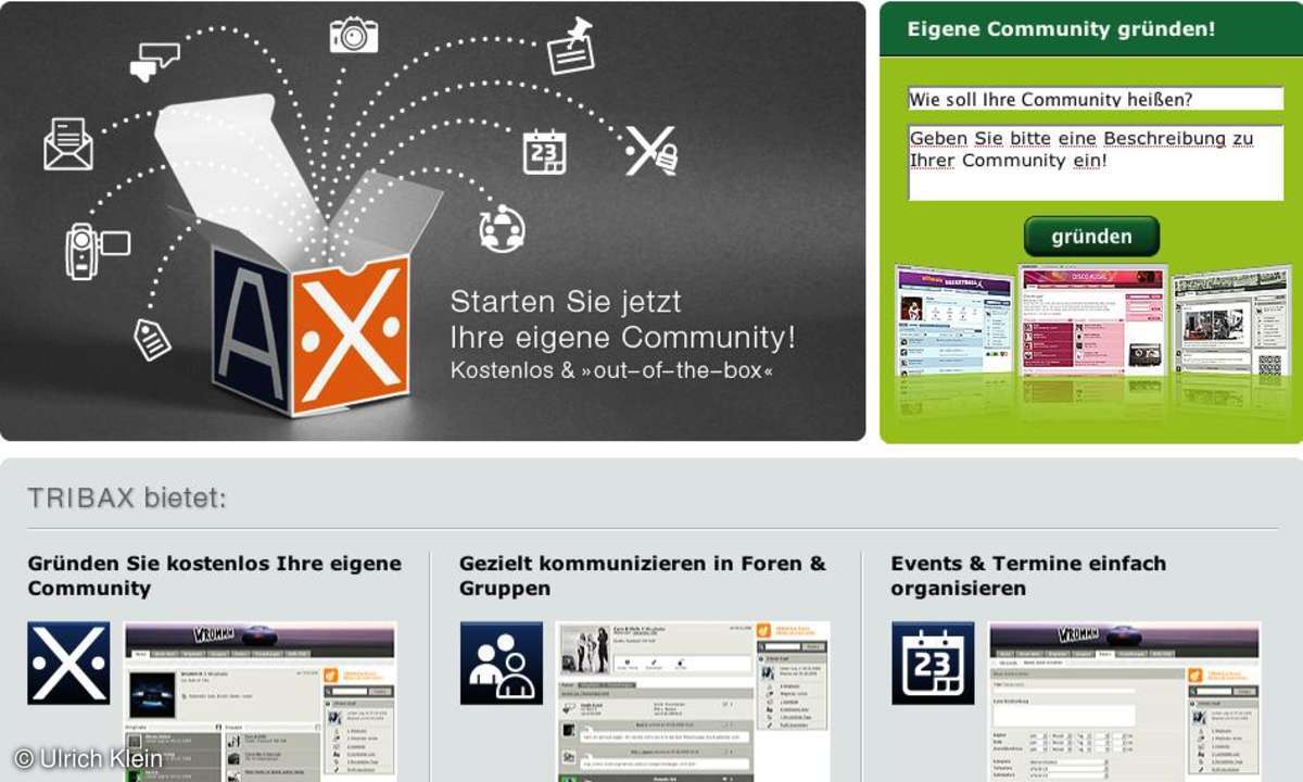 Coole Websites: tribax
