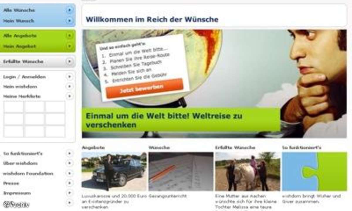 Surftipp: Wishdom.com
